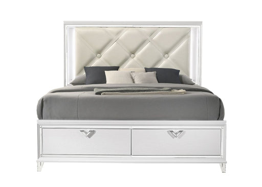 Galaxy Home Prism Queen Bed in White image