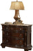 Galaxy Home Roma 3 Drawer Nightstand in Dark Walnut GHF-808857868329 image