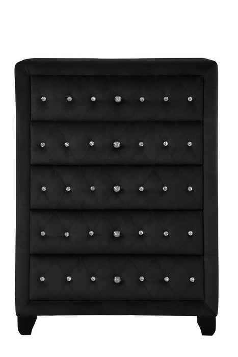 Galaxy Home Sophia Crystal Chest in Black image