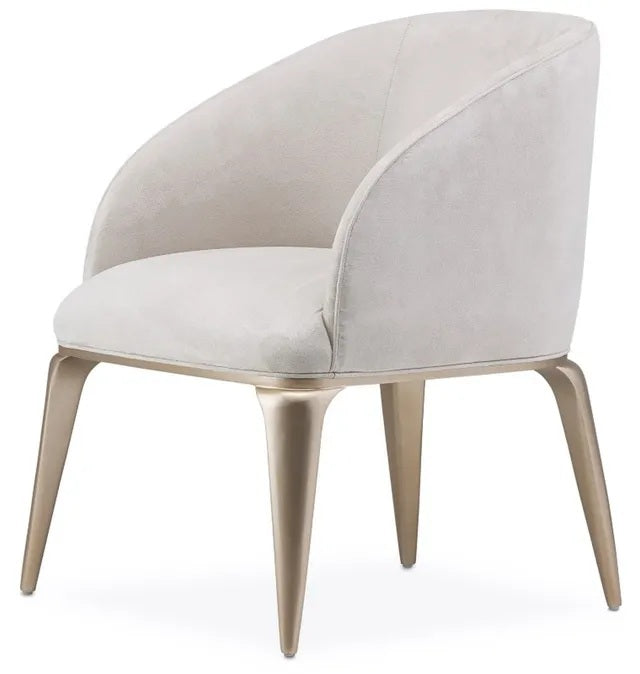 AICO Malibu Crest Vanity Chair in Chardonnay