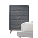 Valda Light Gray Fabric Chest image