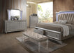 Kaitlyn PU & Clear Acrylic Bench image