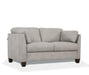 Matias Dusty White Leather Loveseat image