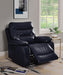 Aashi Navy Leather-Gel Match Recliner (Motion) image