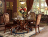 Dresden Cherry Oak & Clear Glass Dining Table image