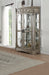 Northville Antique Silver Curio Cabinet image
