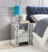 Sonia Mirrored & Faux Agate Accent Table image