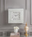 Lotus Mirrored & Faux Crystals Wall Clock image
