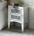 Nowles Mirrored & Faux Stones Accent Table image